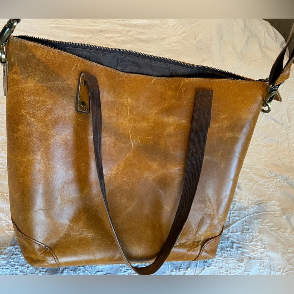 Leather laptop bag